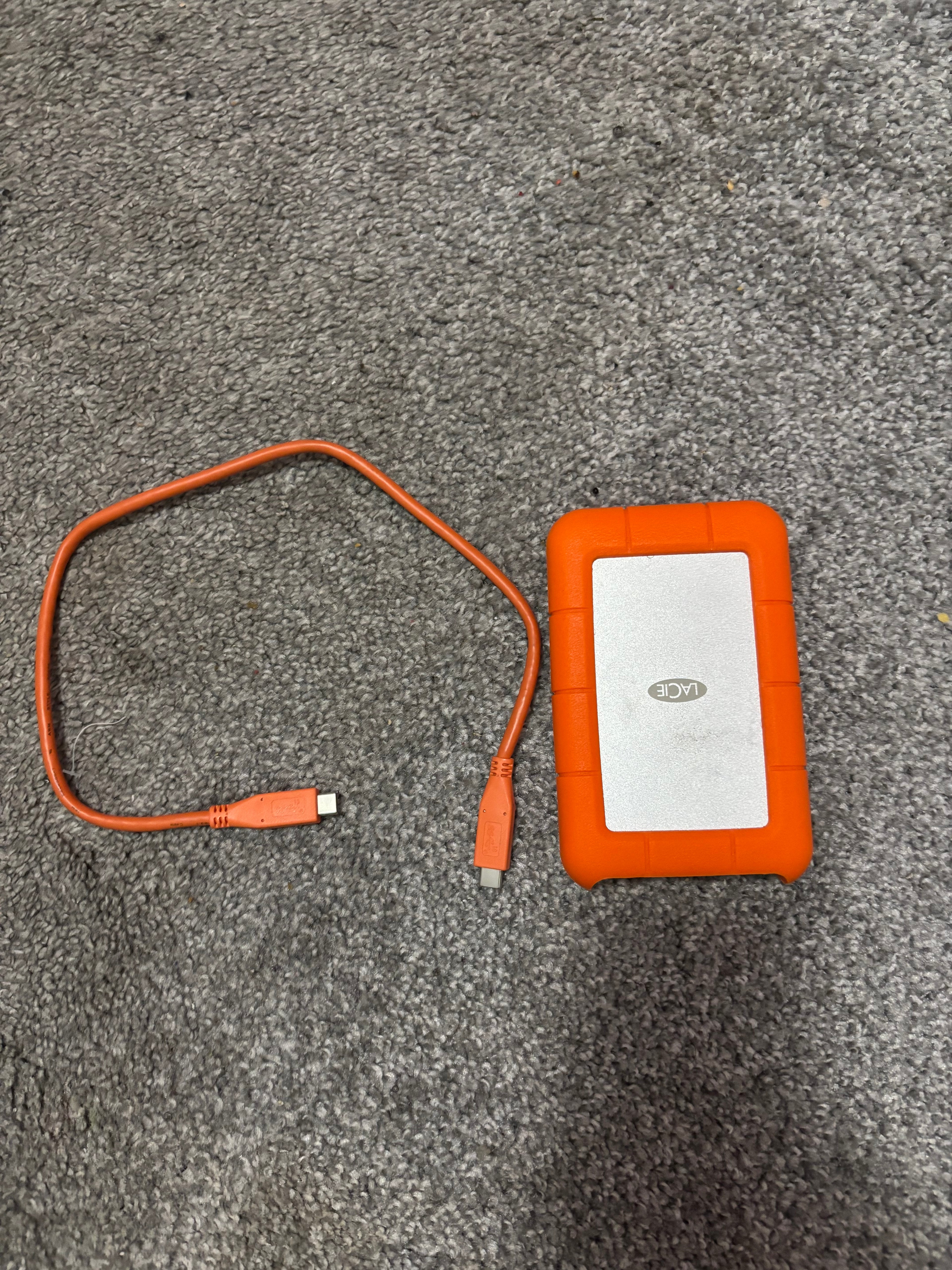 LaCie Rugged 2TB External Hard Drive – New